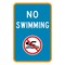 Sign Solutions Usa No Swimming (Logo), Aluminum, 18 in x 12 in DCS08DWT1218CUS00088 - alternate 1